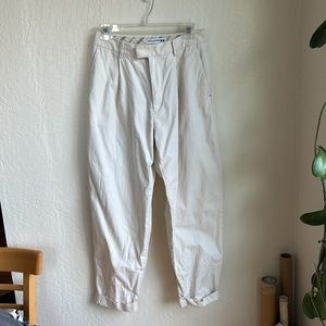 Uniqlo Cream Tapered Pants